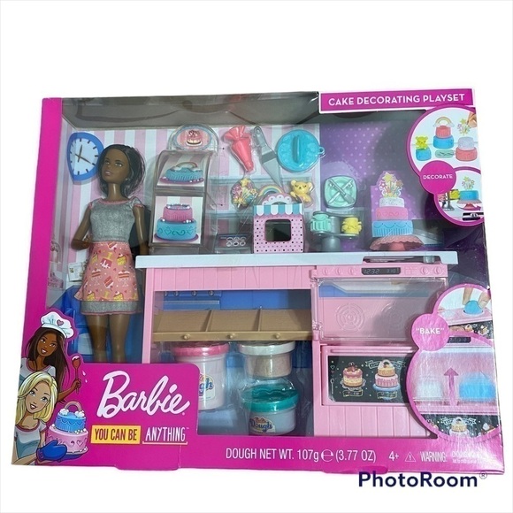 Barbie Cake Decorating Play Set African American NWT - Picture 1 of 3
